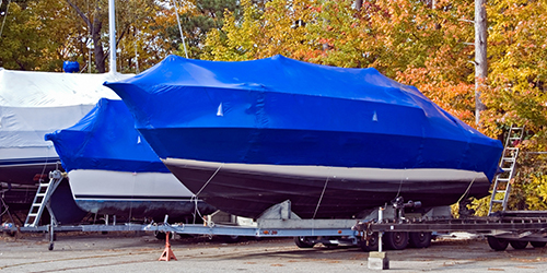 Boat Shrink Wrapping